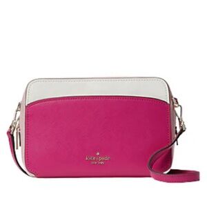 Kate Spade Vibrant Pink and Cream Crossbody Bag